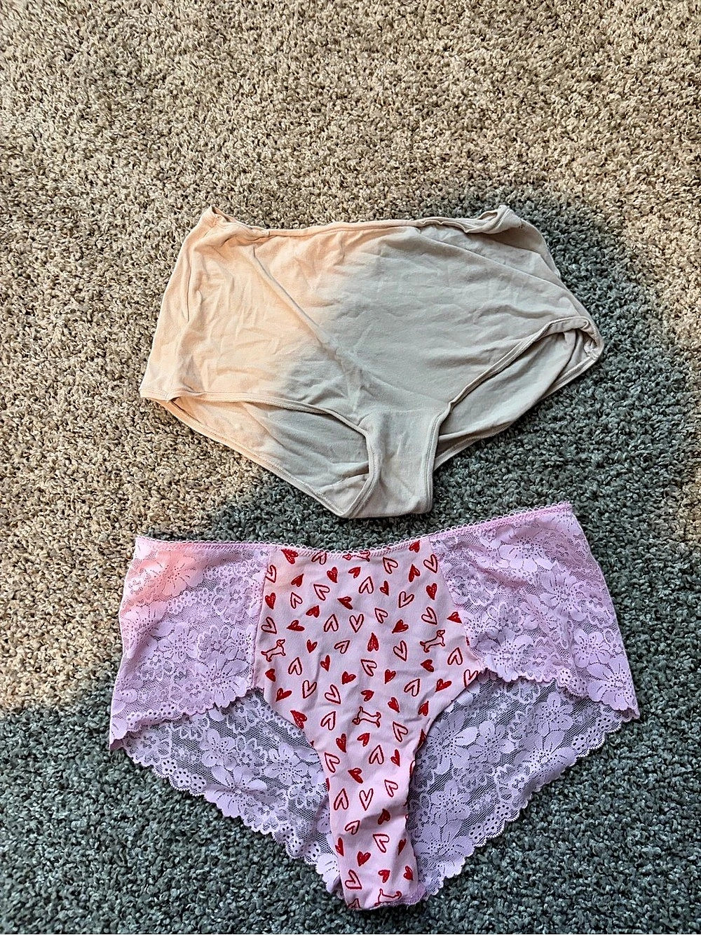 Pink Lace Panties 2-Pack in & tan